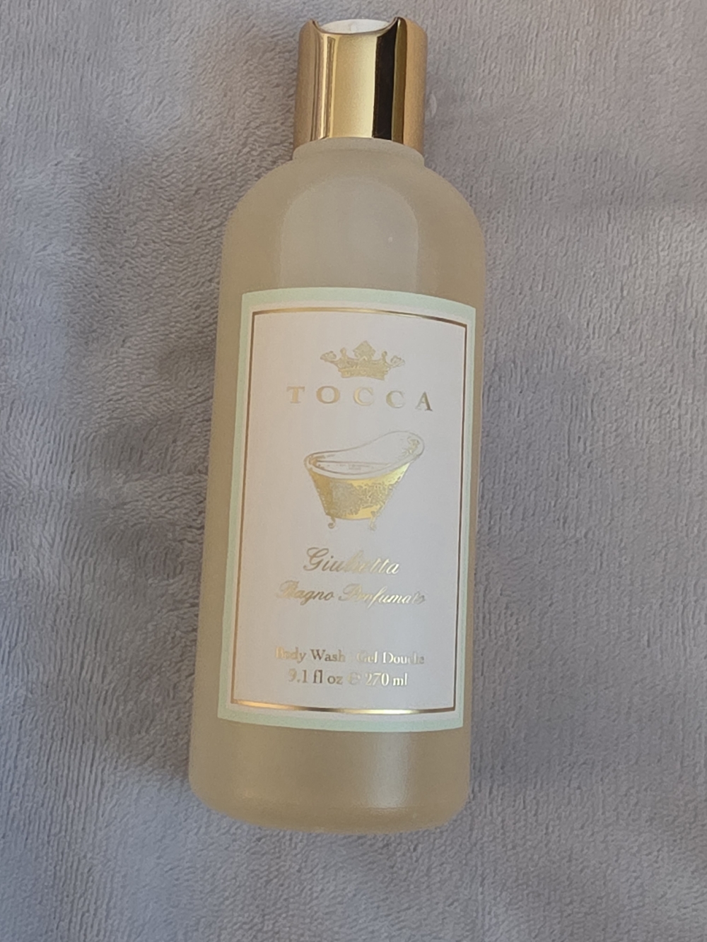 NWOT- Tocca Giulietta Body Wash in Pale Gold Bottle